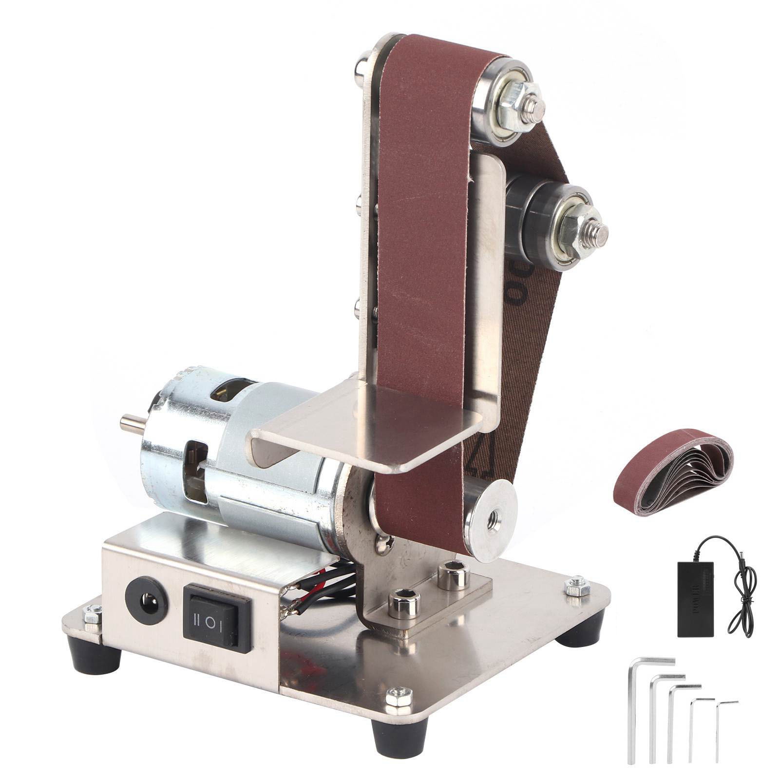 775 Multifunktionale Mini-elektrobandschleifmaschine, Polier- Und Schleifmaschine Für Heimwerker, 110-240v Stecker (uk).