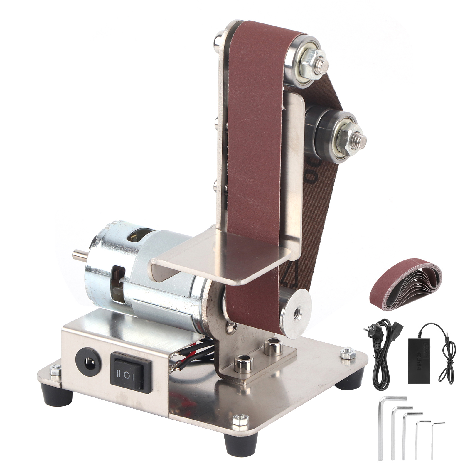 775 Multifunktionale Mini-elektrobandschleifmaschine, Polier- Und Schleifmaschine Für Heimwerker, 110-240v Stecker.