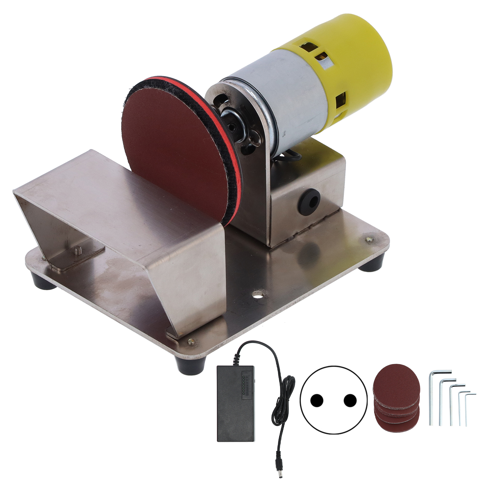 Elektrischer 3-zoll-scheibenschleifer Für Holz, Kunststoff Und Glas, 110-240 V Netzstecker.
