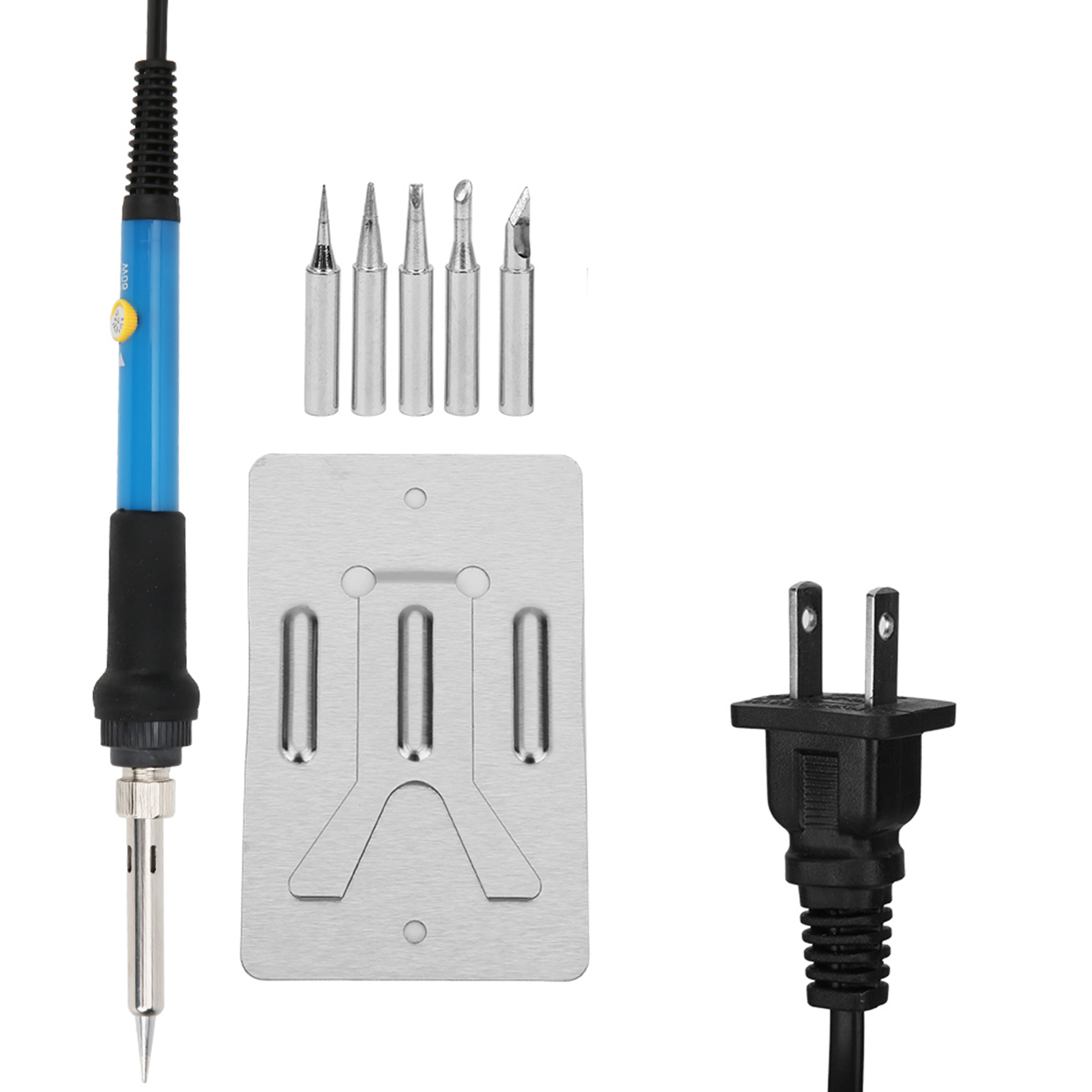 7-teiliges Elektrisches Lötkolben-set Mit Einstellbarer Temperatur Zum Holzschnitzen Und Löten, 60 W, 110-v-netzstecker