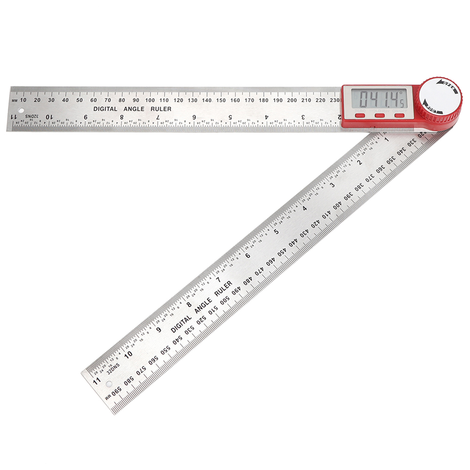 Elektronisches Digitales Lineal Aus Edelstahl, 360-grad-messgerät Zur Messung Von Winkeln Und Längen (0-300 Mm).