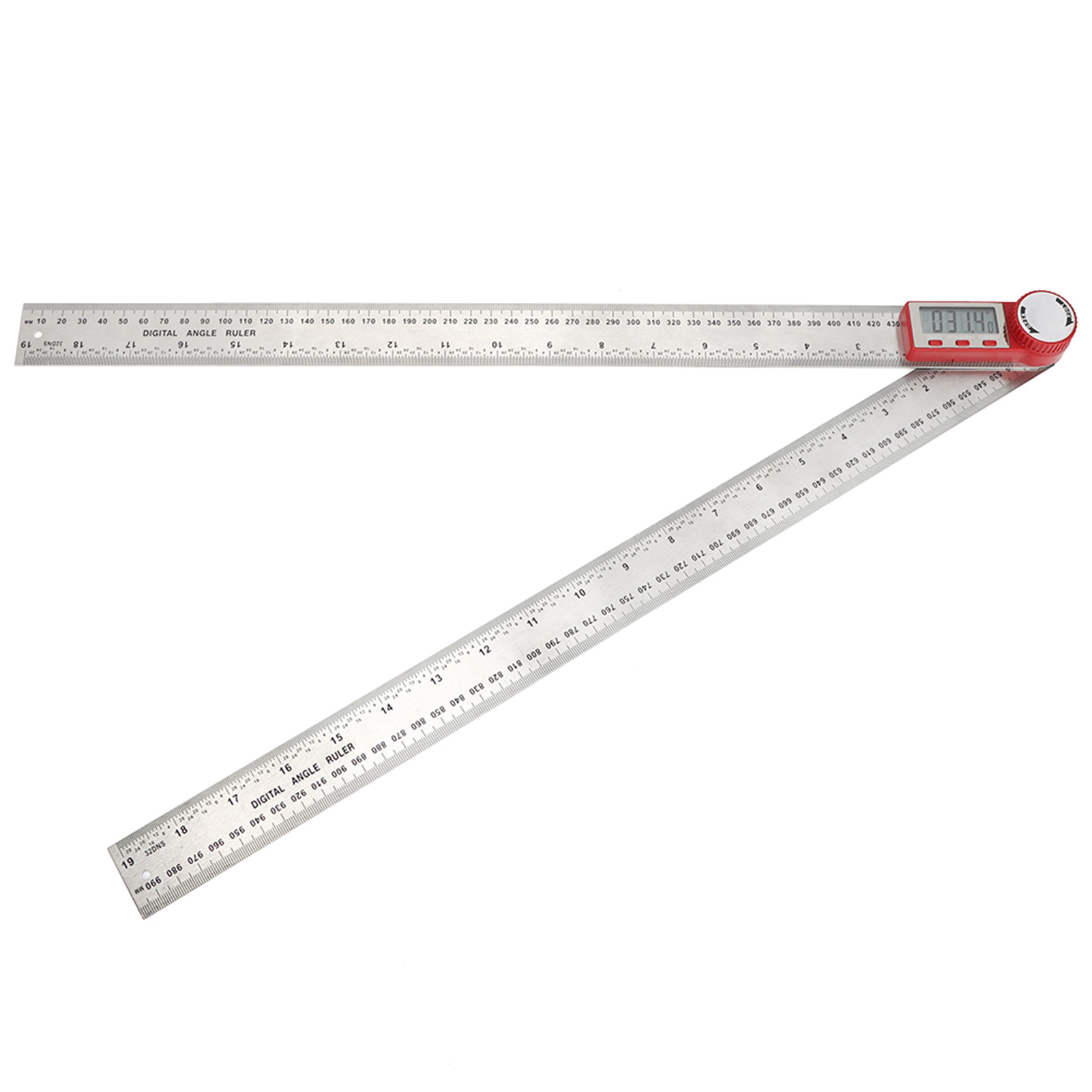 Elektronisches Digitales Lineal Aus Edelstahl, 360-grad-messgerät Zur Messung Von Winkeln Und Längen (0-500 Mm).