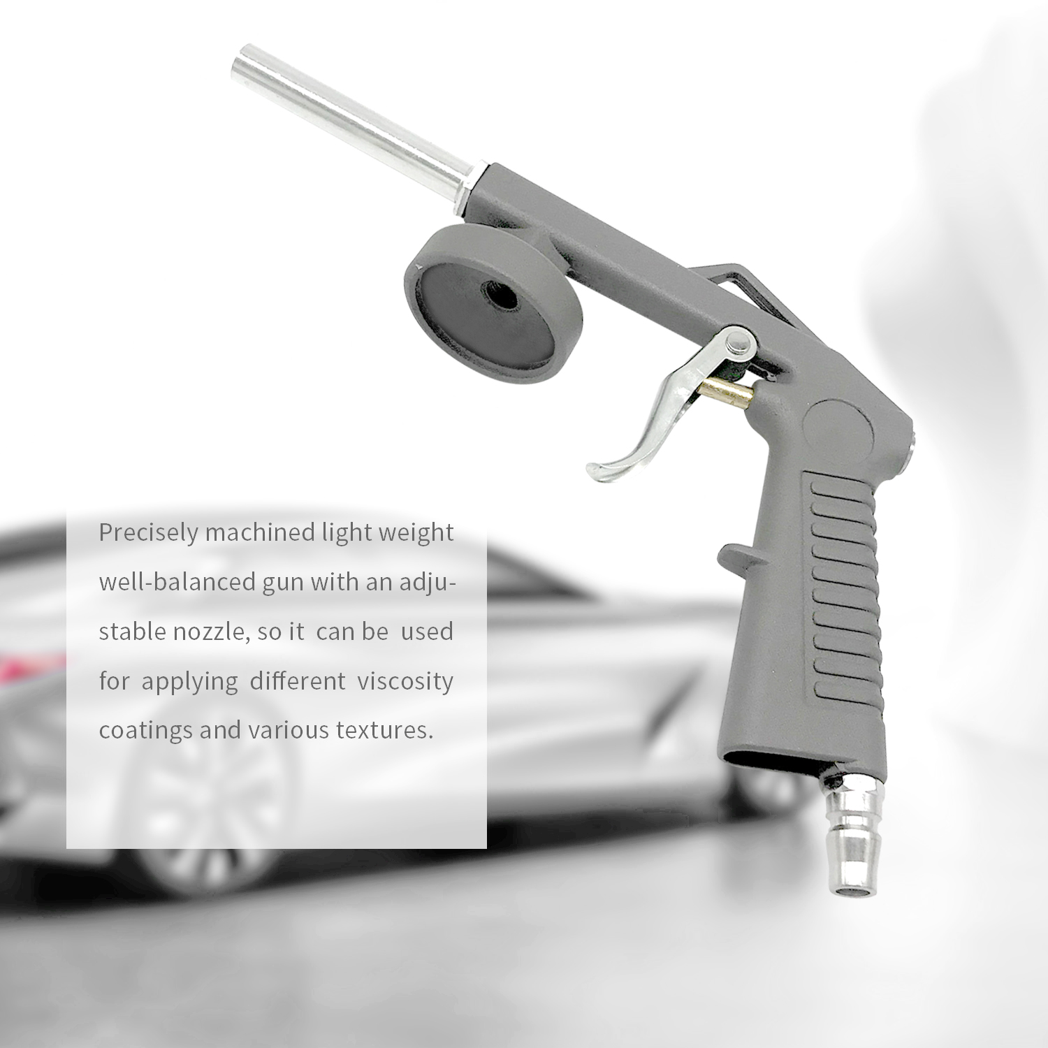 Airbrush-farbpistole Für Pneumatische Grundierung, Fahrzeugchassislackierung, Klebepistole, Tragbare Sandstrahlpistole Für Aluminiumlegierungen