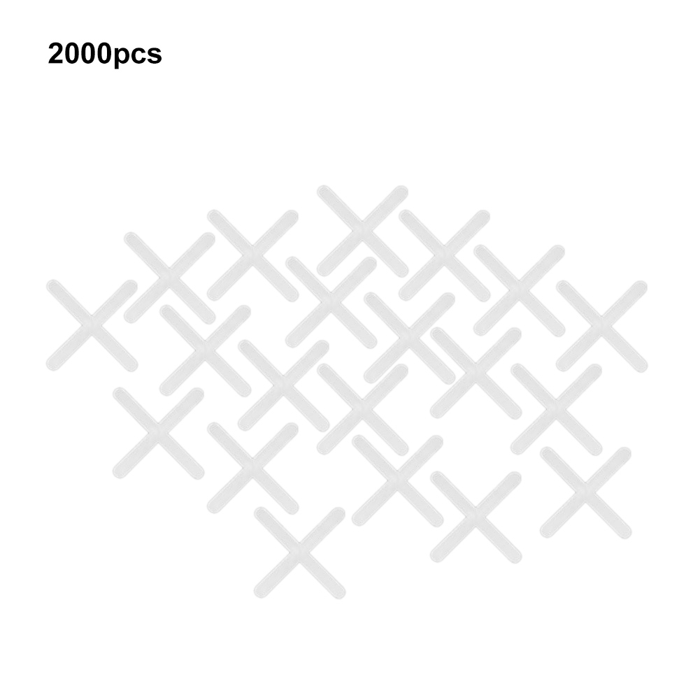 2000 Stück Kunststoff-fliesenkreuze, Wiederverwendbares Nivelliersystem, 2 Mm/2,5 Mm