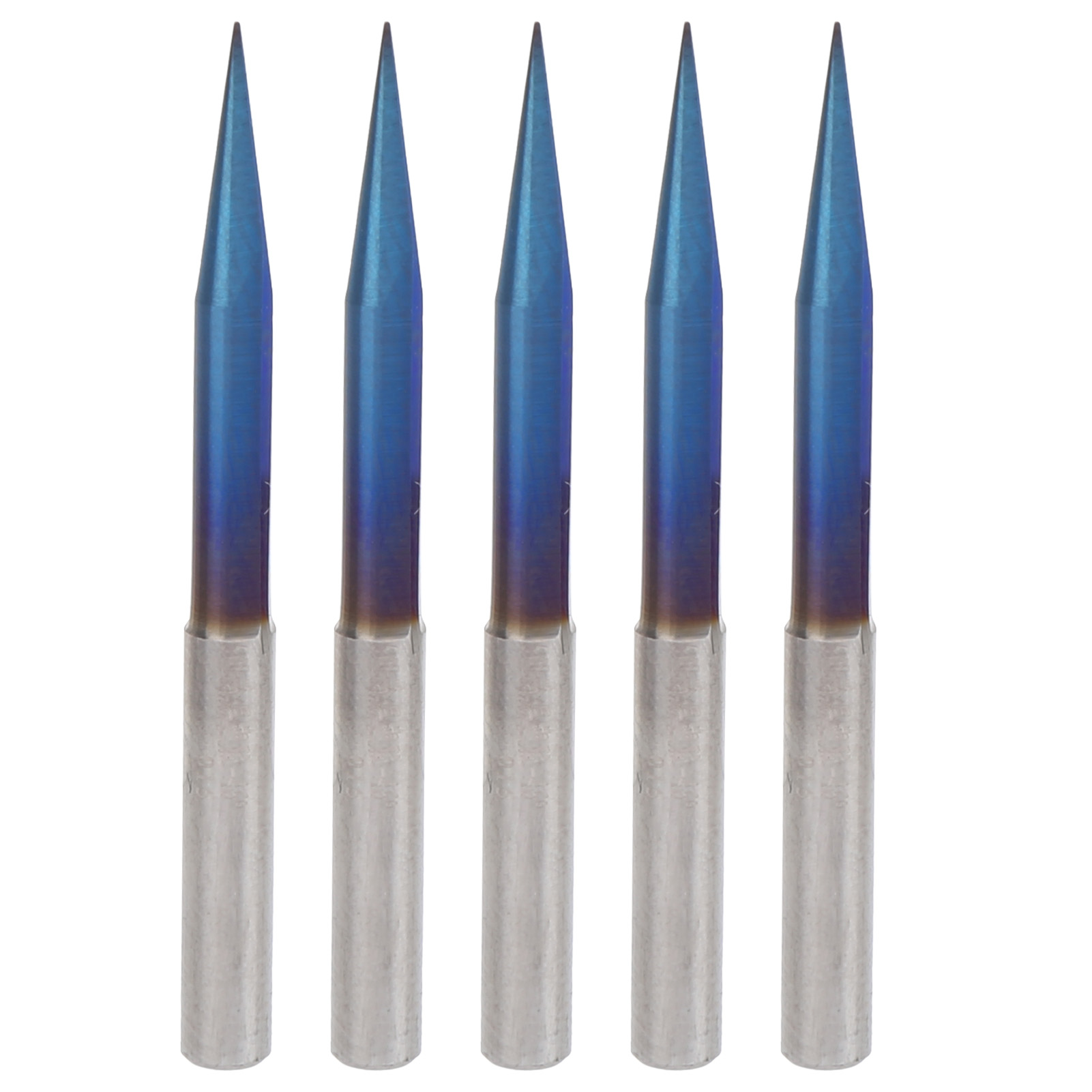 Satz Mit 5 V-förmigen Graviersticheln, Gerade, 2 Schneiden, 4 Mm Schaft, Wolframstahl, Schnitzwerkzeuge 4 X 0,4 X 15