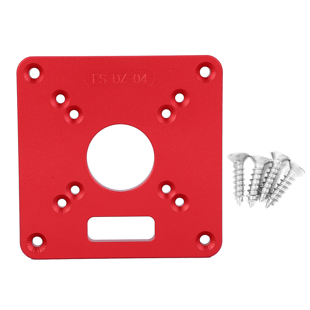 Einlegeplatte Für Frästisch Aus Aluminiumlegierung 6061, Eloxiert, Graviert