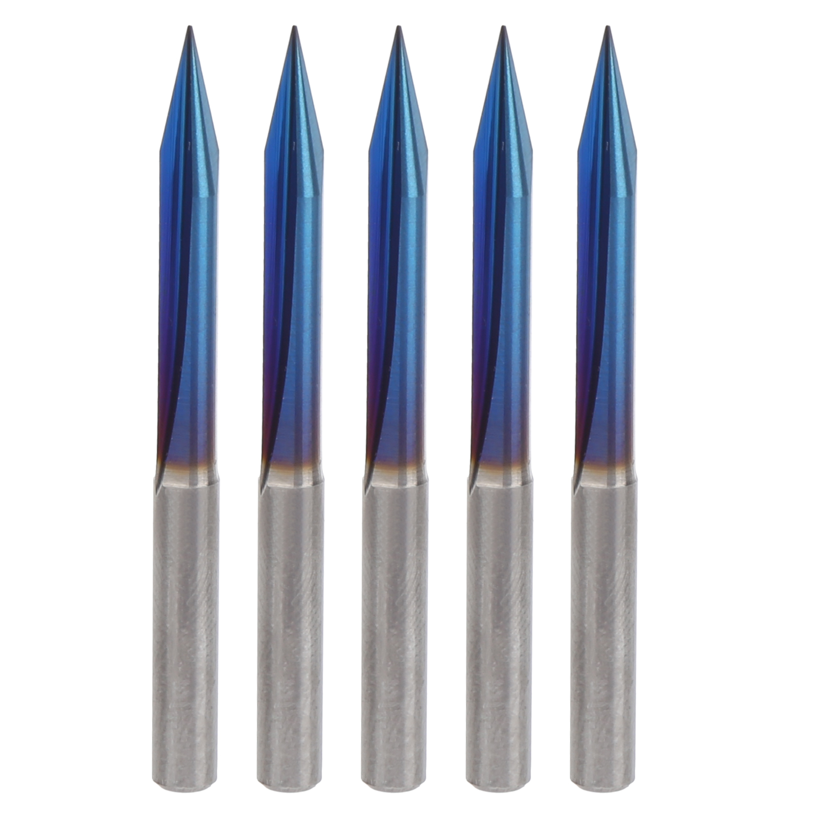 5 V-nut-gravierfräser Mit 2 Schneiden, 4 Mm Schaft, Gerader Wolframstahl, Gravurwerkzeuge 4 X 0,3 X 25 Mm