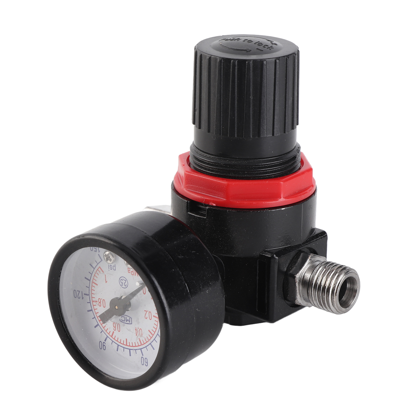 Hvlp-sprühgerät Mit Manometer, 1/4-zoll-inline-luftfilter Und Einstellbarem Luftdruckregler