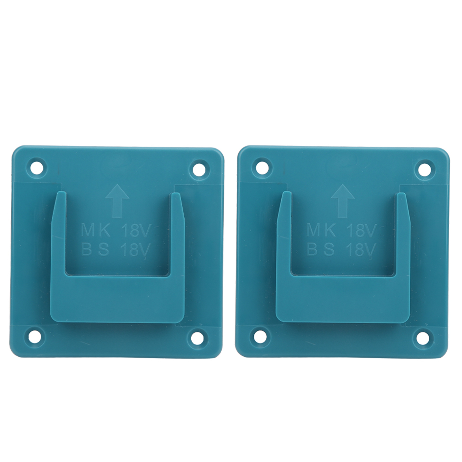 Set Mit 2 Wandhalterungen Zur Aufbewahrung Von Makita 18v Elektrowerkzeugen (cyan)