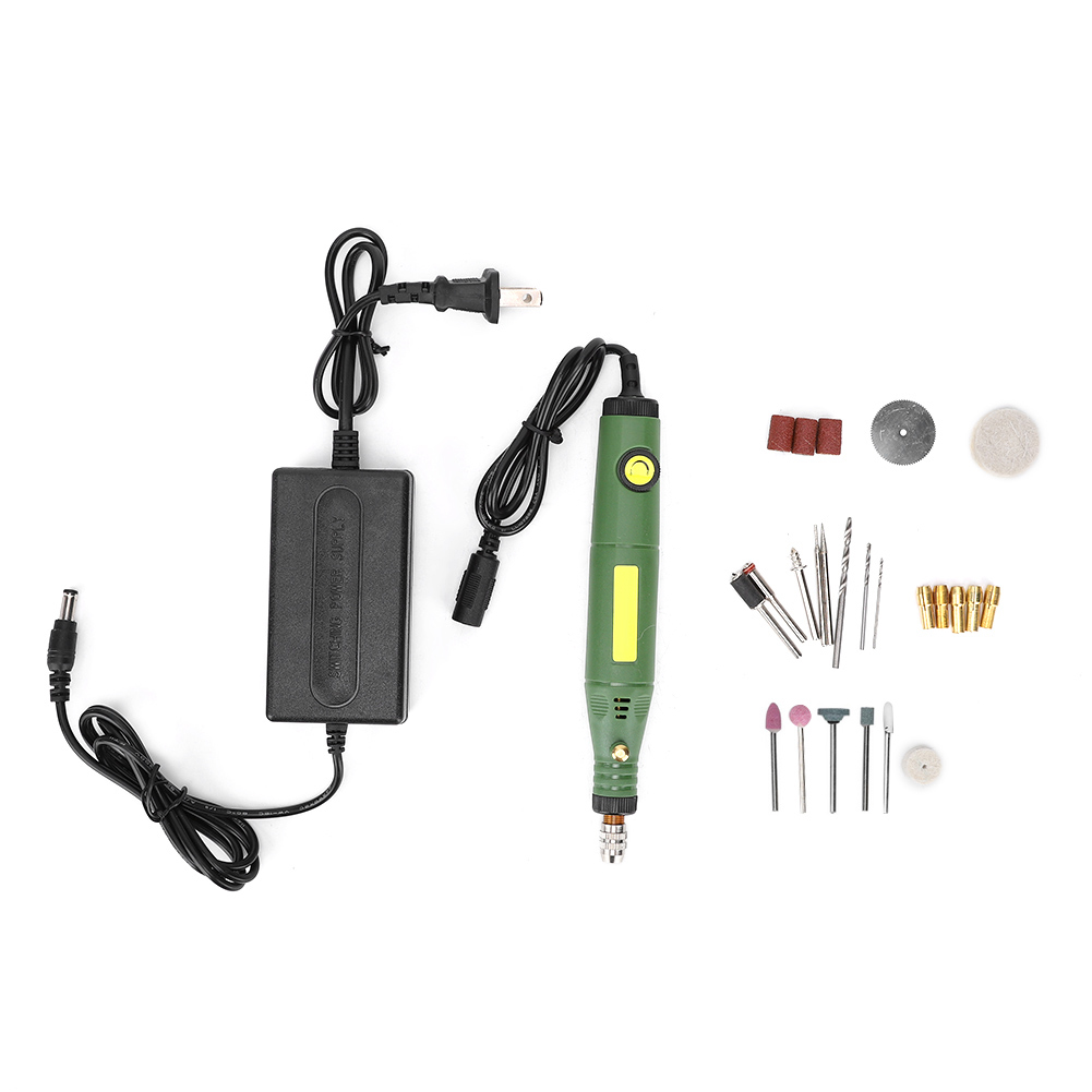 26-teiliges Set Für Elektrische Winkelschleifer, 18 W Mini-handwerkzeug Mit Einstellbarer Drehzahl
