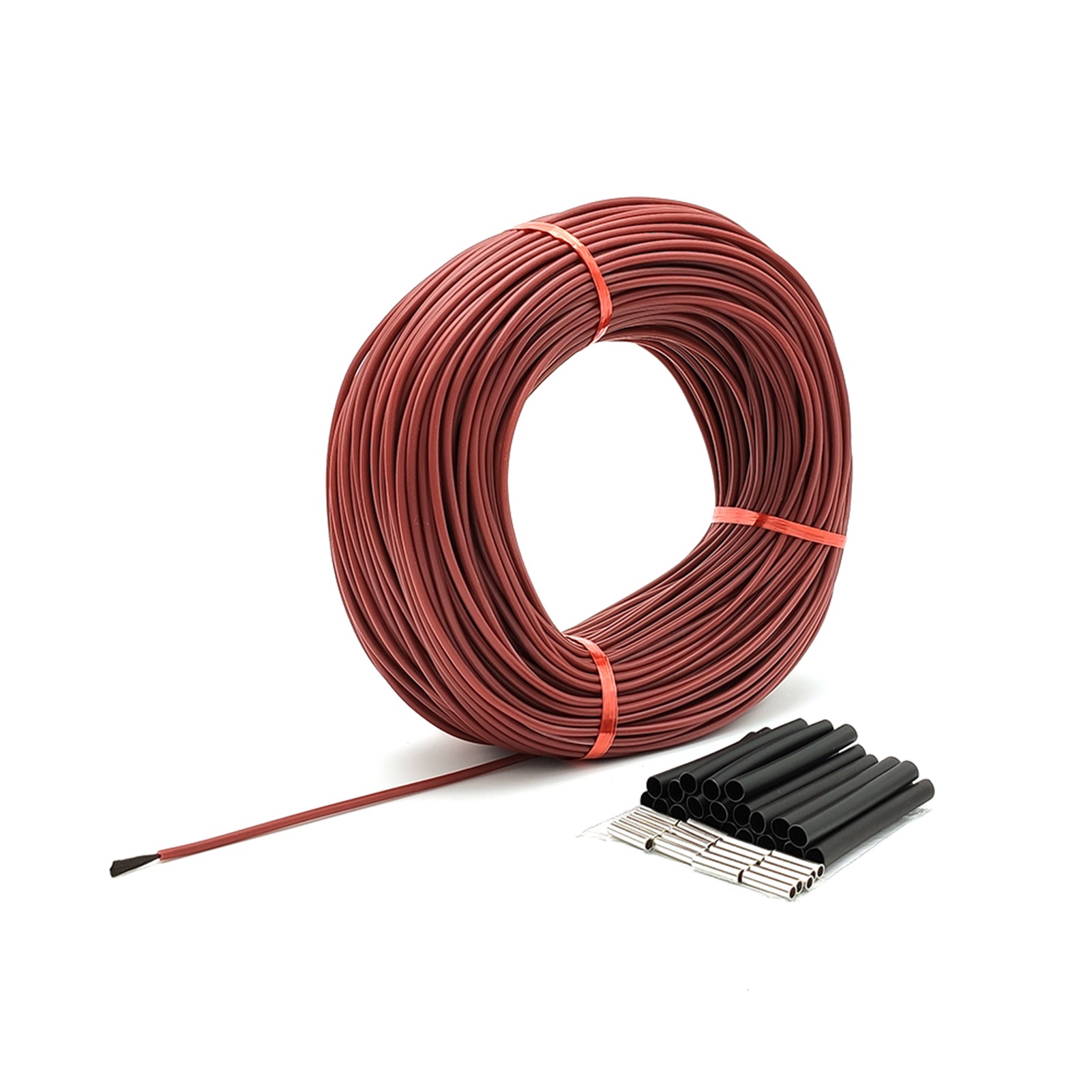 Kohlefaser-heizdraht Φ3mm 12k 33ω 200℃, Hochtemperatur-ferninfrarot-silikonkautschuk-heizkabel