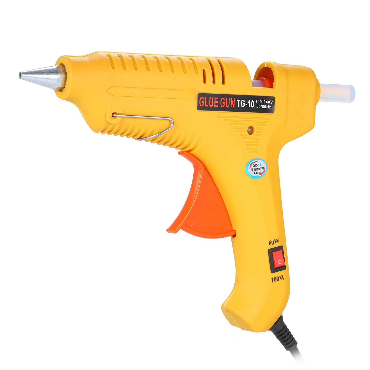 Heißklebepistole Mit Einstellbarer Leistung (60 W/100 W), Multifunktional, Für Industrie, Haushalt Und Heimwerker, Gelb Gt-10
