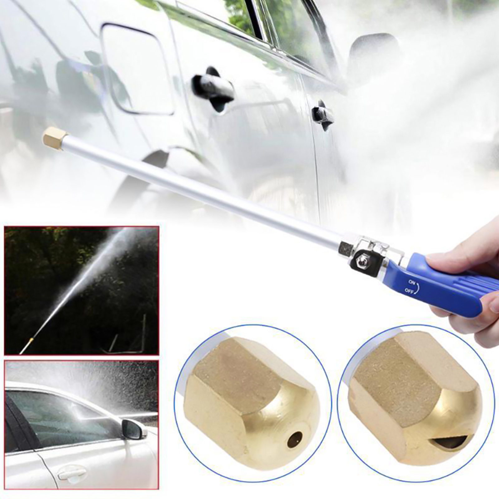 Hochdruck-sprühdüse Für Hochdruckreiniger, Gießlanze, Leistungsstarke Sprühdüse Zum Waschen Von Autos, Häusern, Gärten Und Zum Bewässern Von Pflanzen