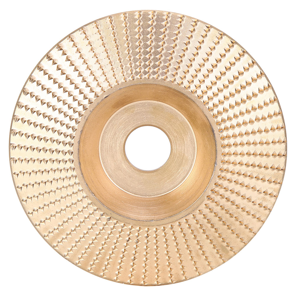 Anfasscheibe Für Winkelschleifer, 100 Mm Schleifwerkzeug, Vergoldet, Für Holz Und Nichtmetallische Werkstoffe