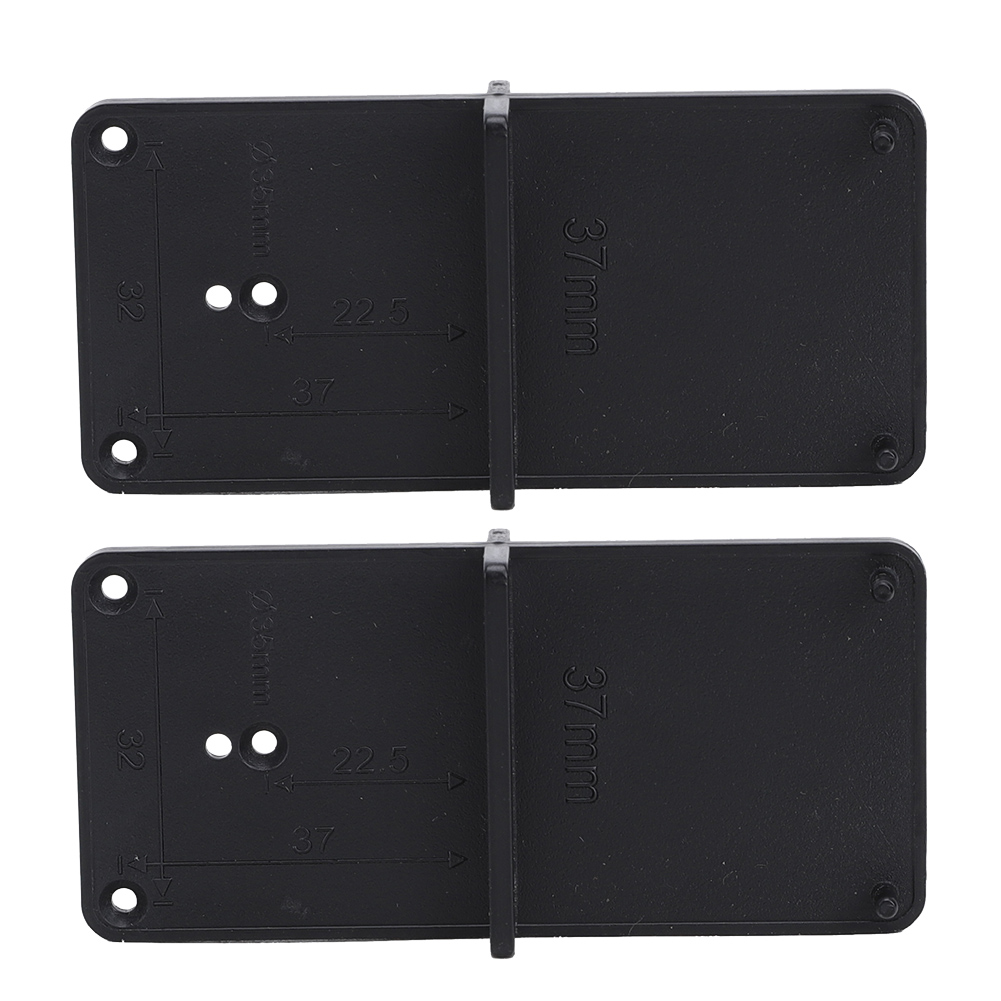 Scharnierbohrlehre (2-teilig) – Schwarzes Holzbearbeitungswerkzeug 85 X 40 Mm