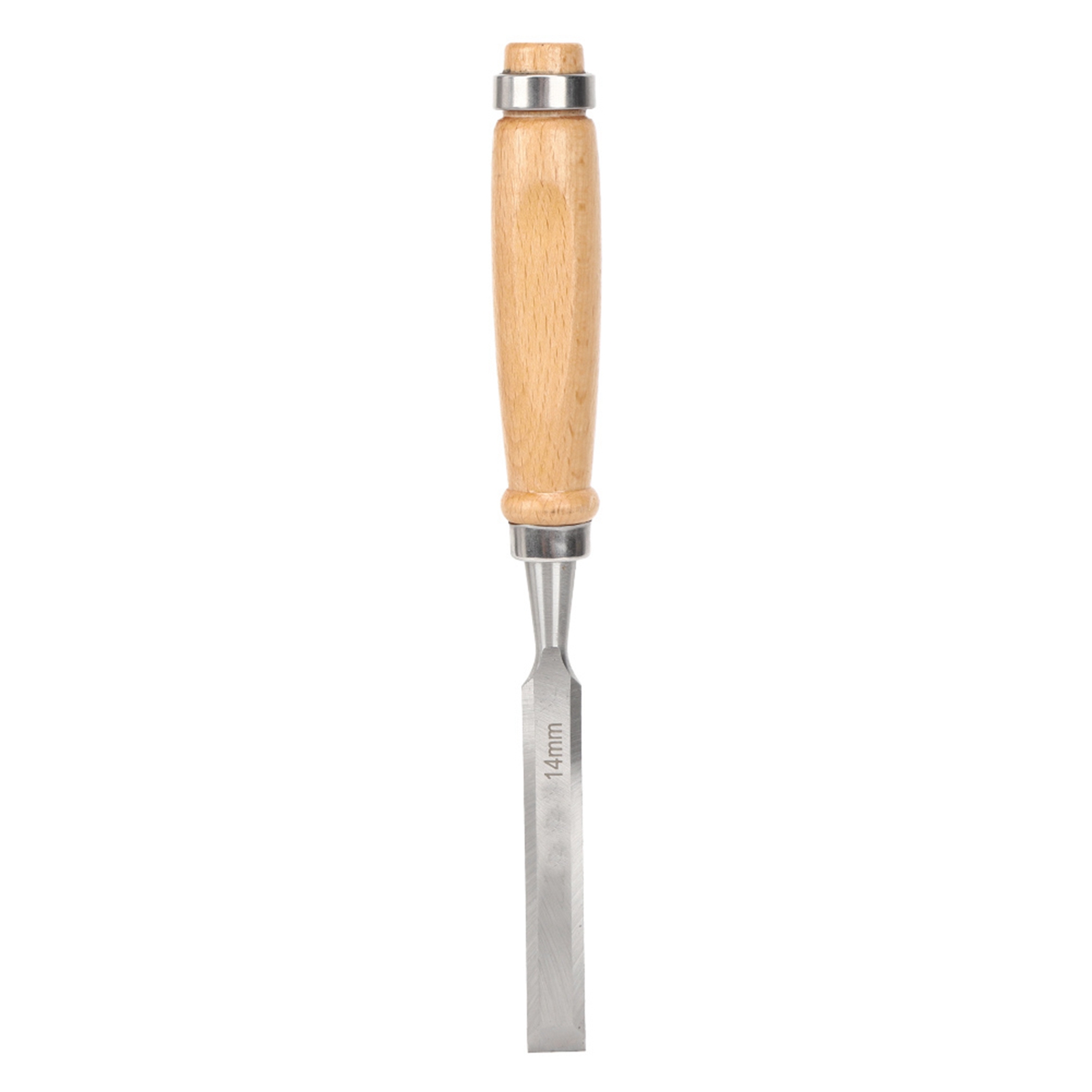 Holzmeißel, Holzgriff, Stahlfeile, Professionelles Holzbearbeitungswerkzeug, Cr V 14 Mm