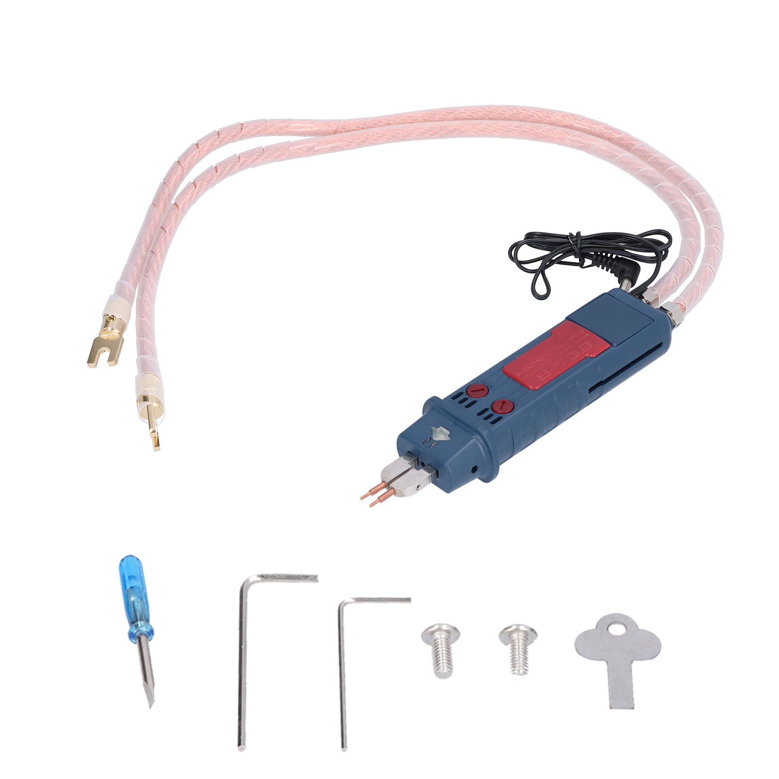 Integrierter Punktschweißstift, Tragbarer Auslöseschalter, Schweißstift, 18650 4-6v Batterie (u-förmiger Stecker)