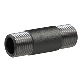 Riegler - Rohrdoppelnippel 23, Ag/ag, R 3/4, Länge 40,0 Mm, Din En 10241