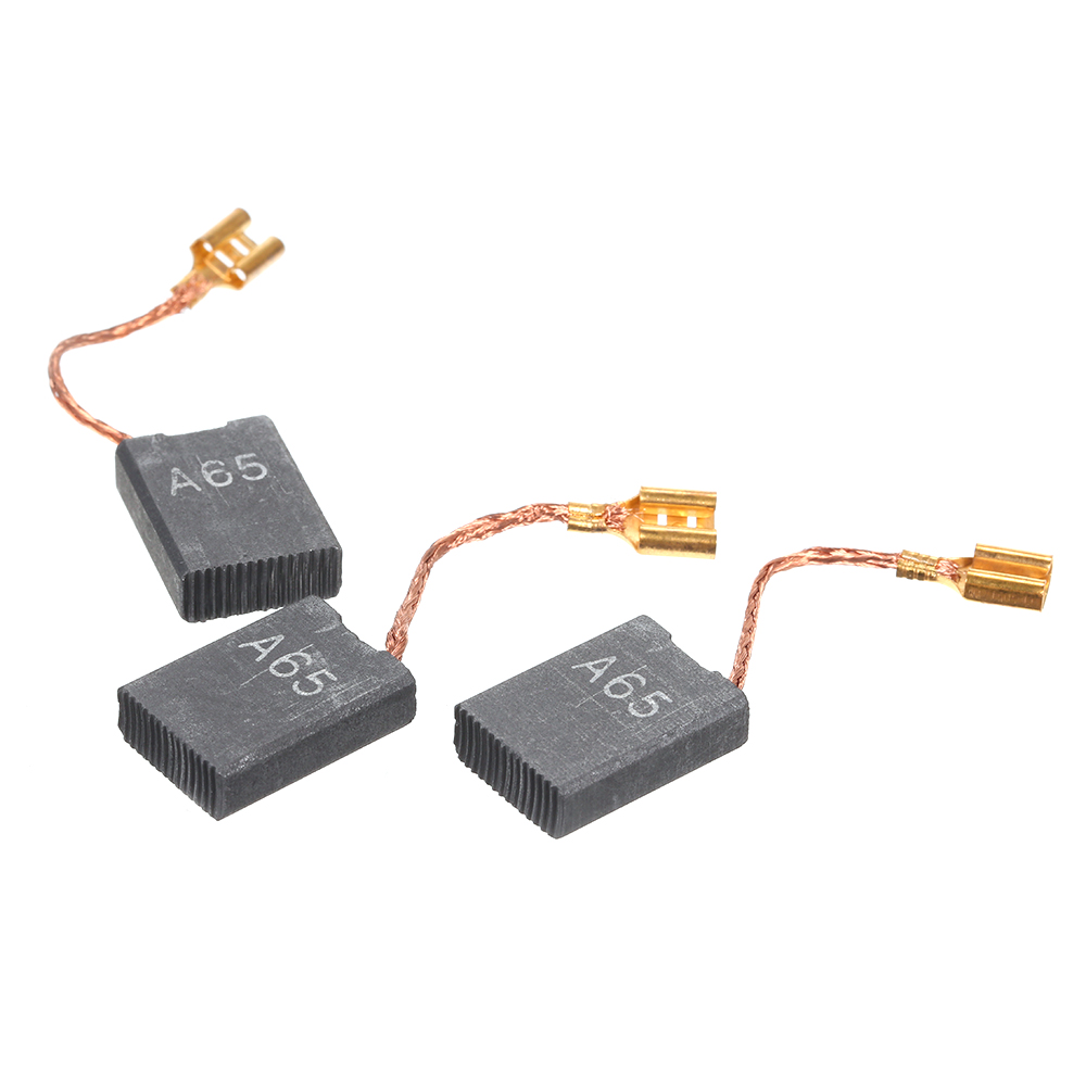 10 Mini-ersatz-kohlebürsten Aus Schwarzem Stahl Mit 25-mm-feder Und Kupferkern Für Gängige Elektromotoren, Fräsmaschinen Und Rotationswerkzeuge (9er-packung: A65 22,5166,2 Mm)