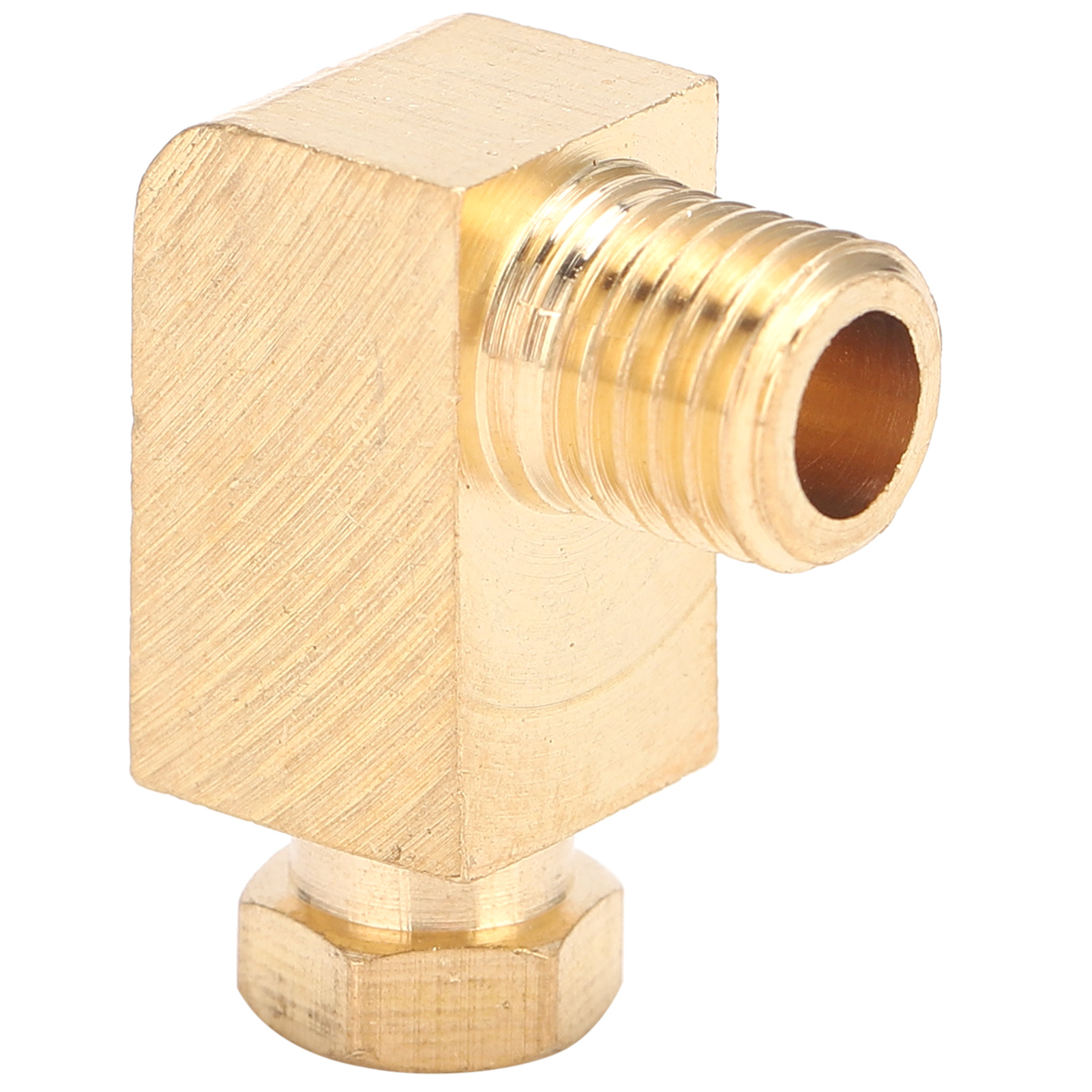 90°-winkelstück Aus Messing Für Ölschmierschlauch, Anschlussadapter Für Pl408-ölschmiersystem 4 Mm / 0,16 Zoll M8 X 1