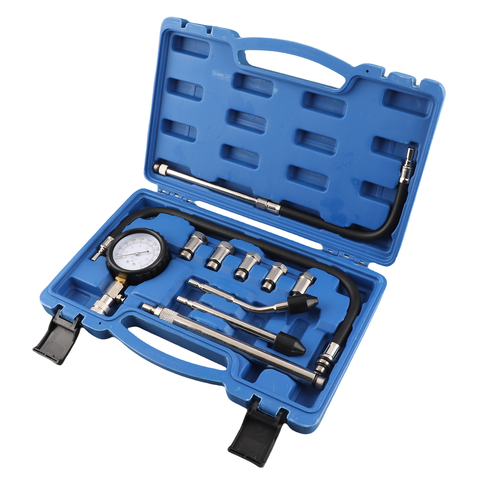 Professionelles Zylinderdruckprüfgerät Für Automobilmotoren 0–20 Bar (0–300 Psi) Mit Manometer.