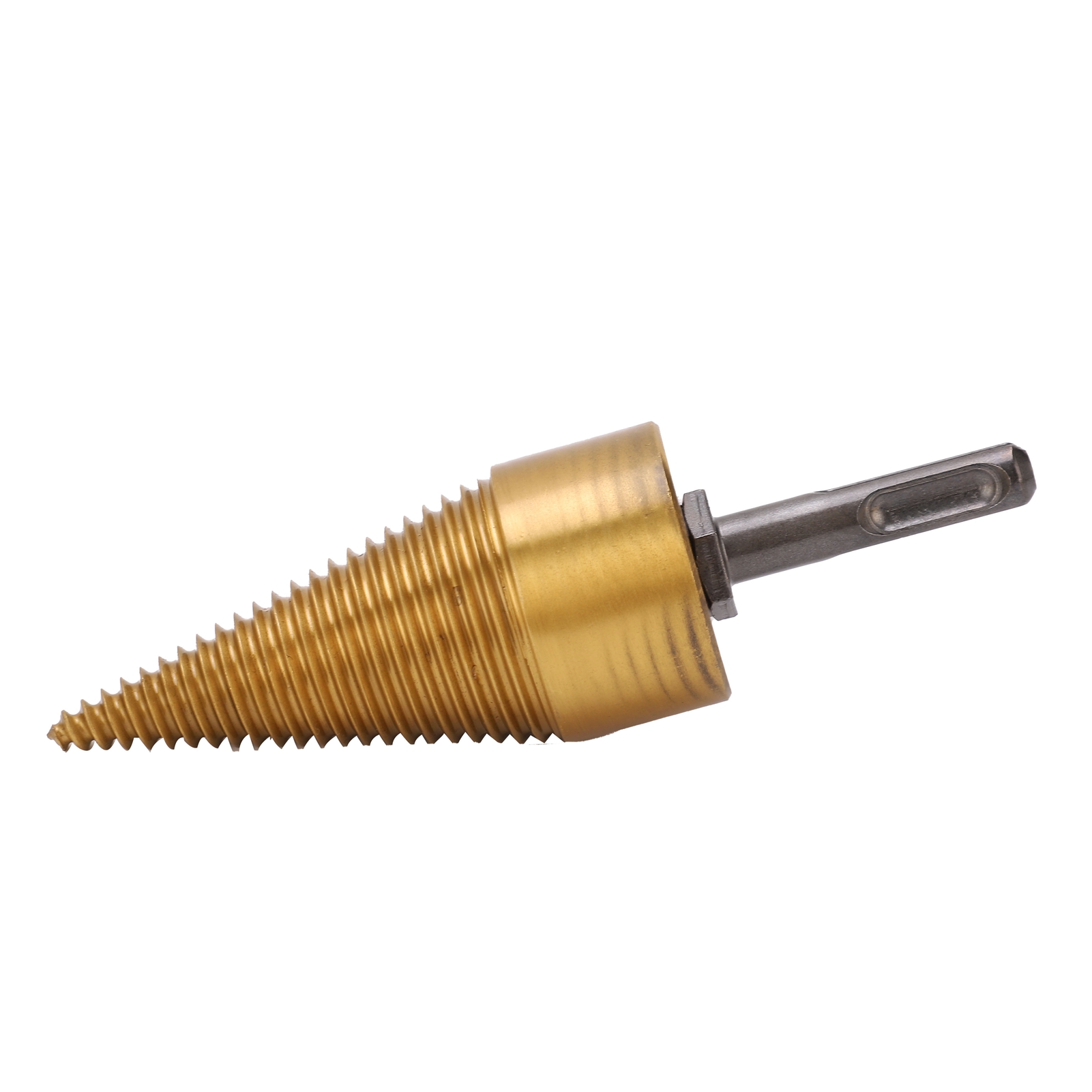 Gedrehter Kegel-holzspalter, Rundschaftbohrer, Tiplate-beschichtetes Spaltwerkzeug 42 Mm L