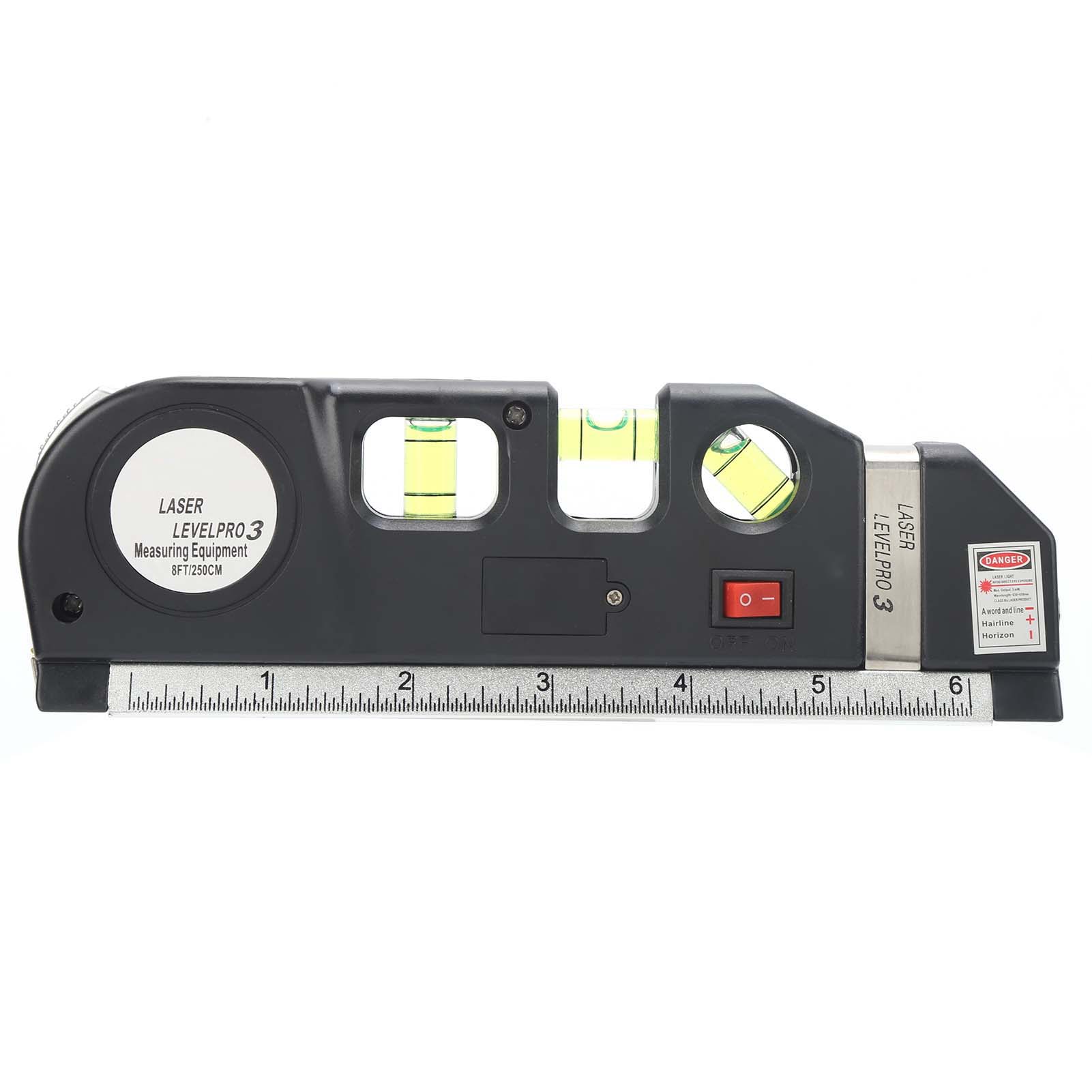 Laser-wasserwaage, Multifunktionales Horizontales Lineal, Maßband, Lineal