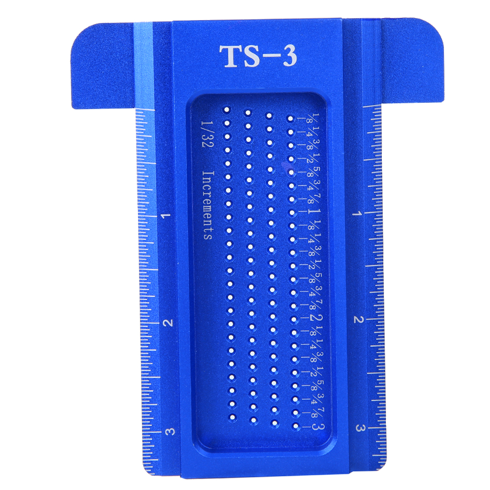 Ts-3 Lineal Aus Aluminiumlegierung, Messwerkzeug Für Holzbearbeitung, Miniplotter, Zubehör Für Hardware, Blau