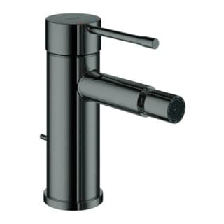 Grohe Bidet-Einhebelmischer Essence 1/2", mit Ablaufgarnitur, hard graphite