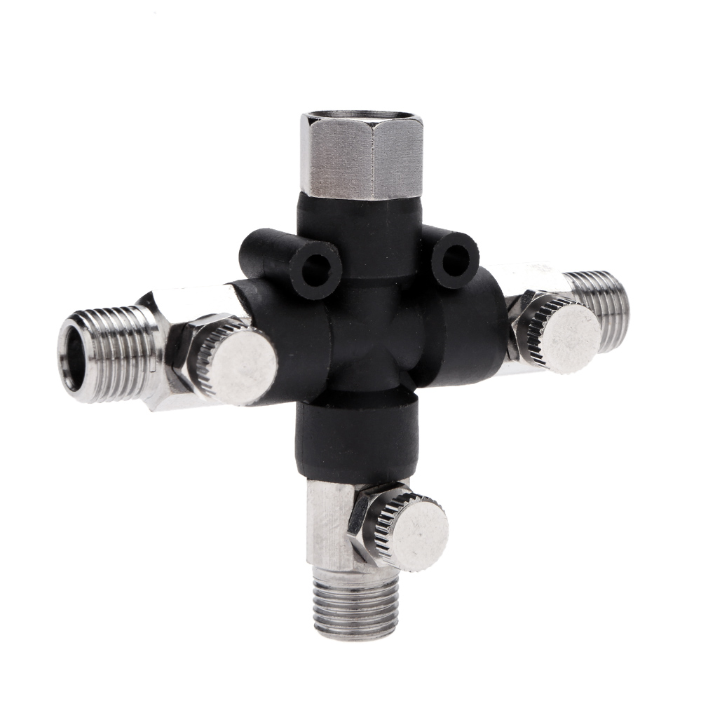 3-wege-airbrush-schlauchverteiler, Verteiler, Professionelles Airbrush-zubehör, 1/8"-multifunktions-airbrush-anschlüsse