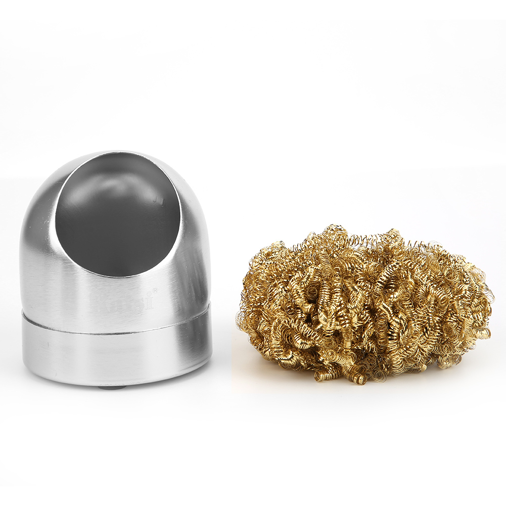 Lötkolben-reinigungsständer, Lötpistolen-reinigungskugel, Silber