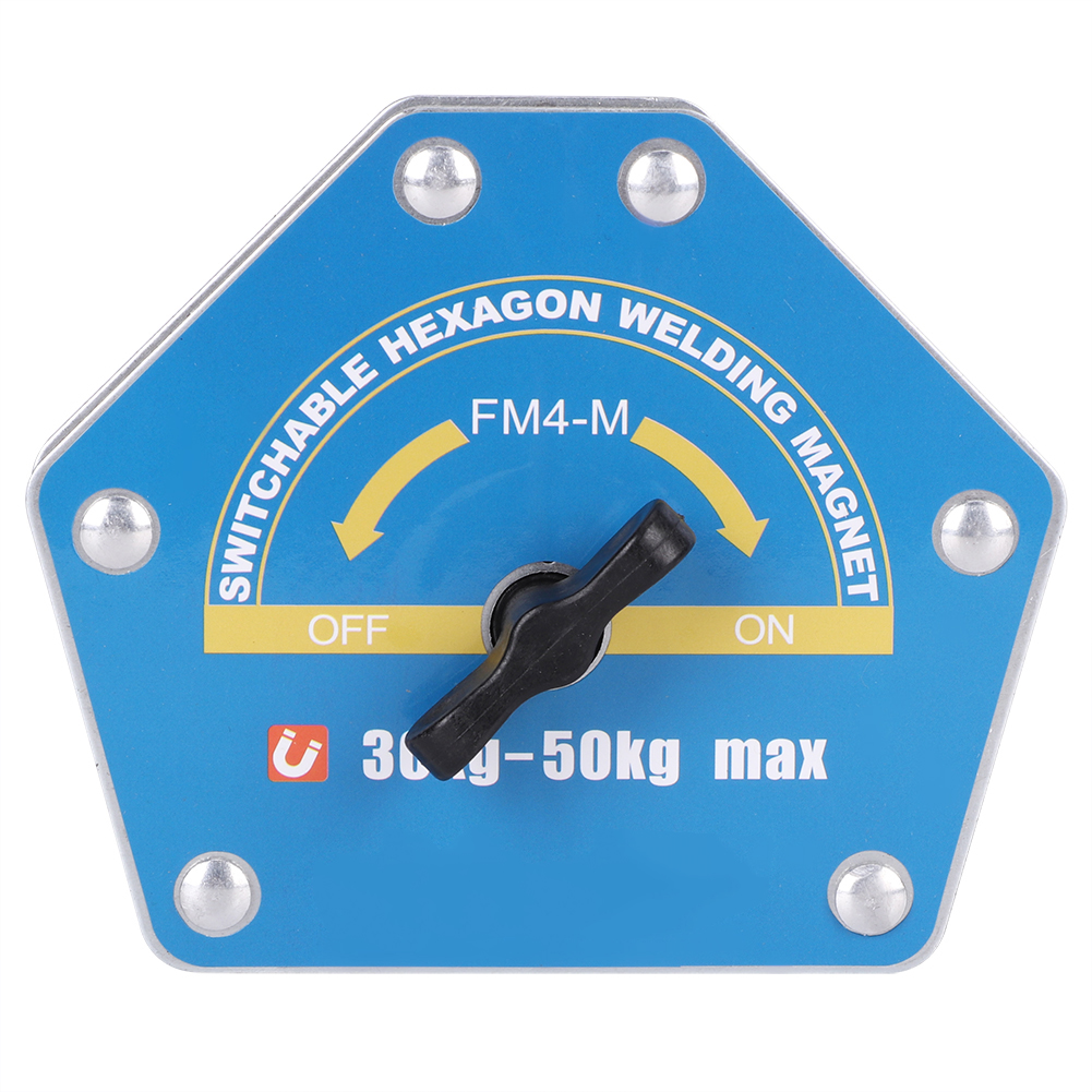 Magnetischer Schweißpunktgeber, Umschaltbar, Hexagonal, Starke Mehrwinkel-saugkraft, 30–50 Kg, Fm4 M