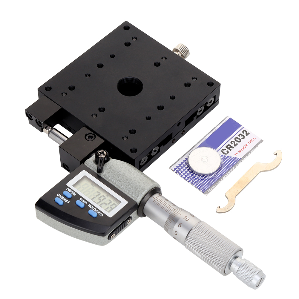 Mikrometerplattform Semx80-as Mit Digitalanzeige, 80 X 80 Mm, Linearer Verfahrweg 0,001 Mm