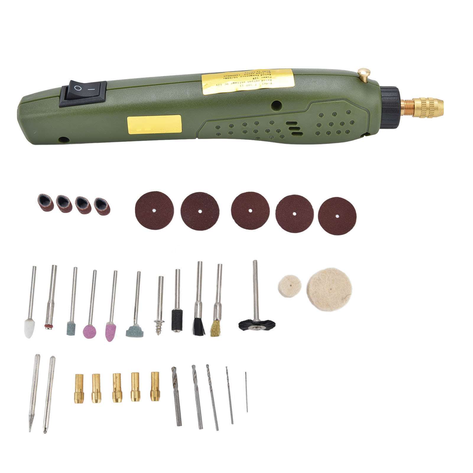 Packung Mit 35 Mini-niederspannungsbohrmaschinen Mit Kupfermotor Zum Polieren Von Metall, Stein Und Glas (uk-stecker).