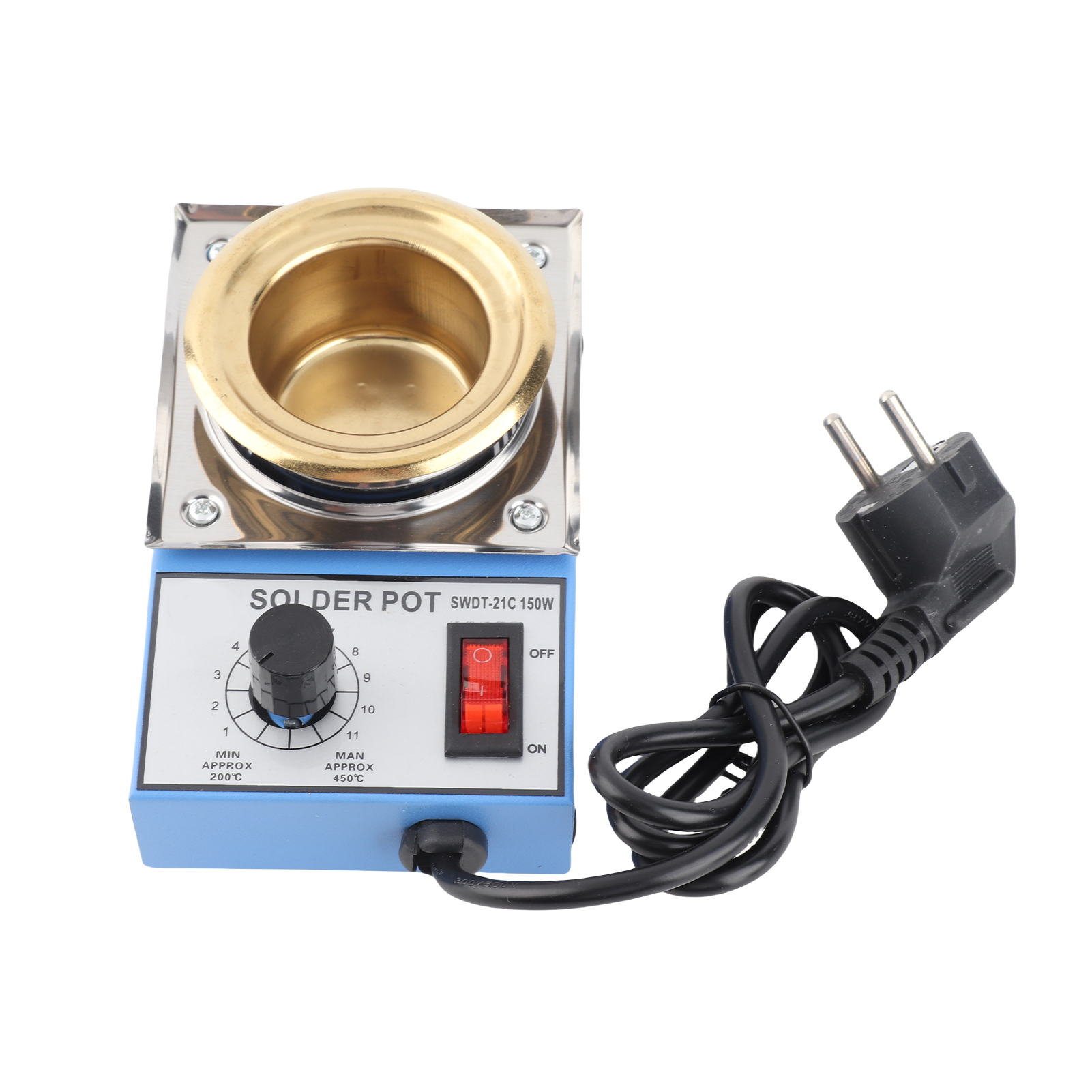Mini-lötbad 150 W 50 Mm, 500 G, Titanbeschichtung, Edelstahl, Kompaktes Lötbad Mit Einstellbarer Temperatur Zum Löten Und Hartlöten.