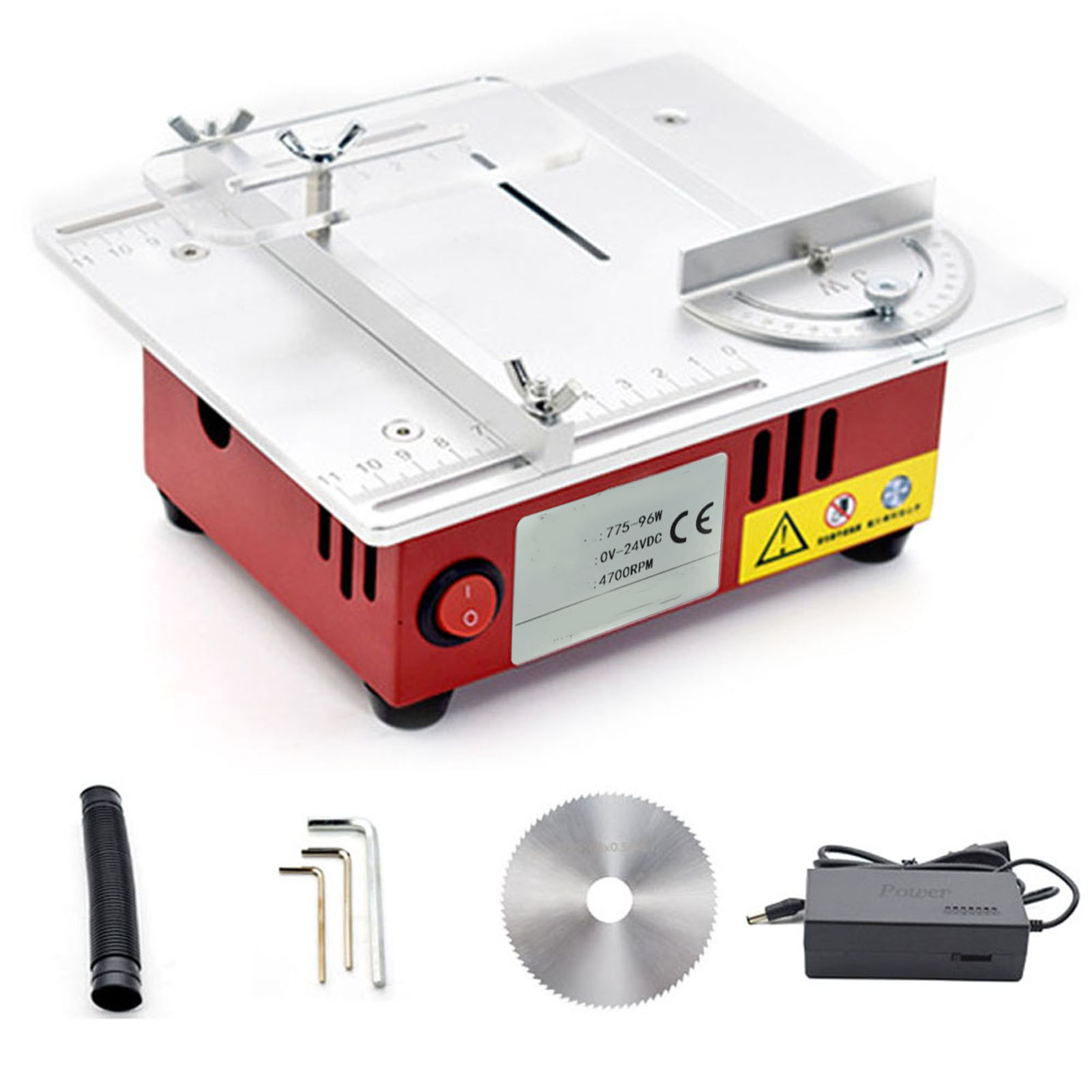 Mini-tischkreissäge Mit 96 W, 7 Geschwindigkeiten Und Variabler Geschwindigkeitsregelung, Ideal Zum Schneiden Kleiner Holzgegenstände.