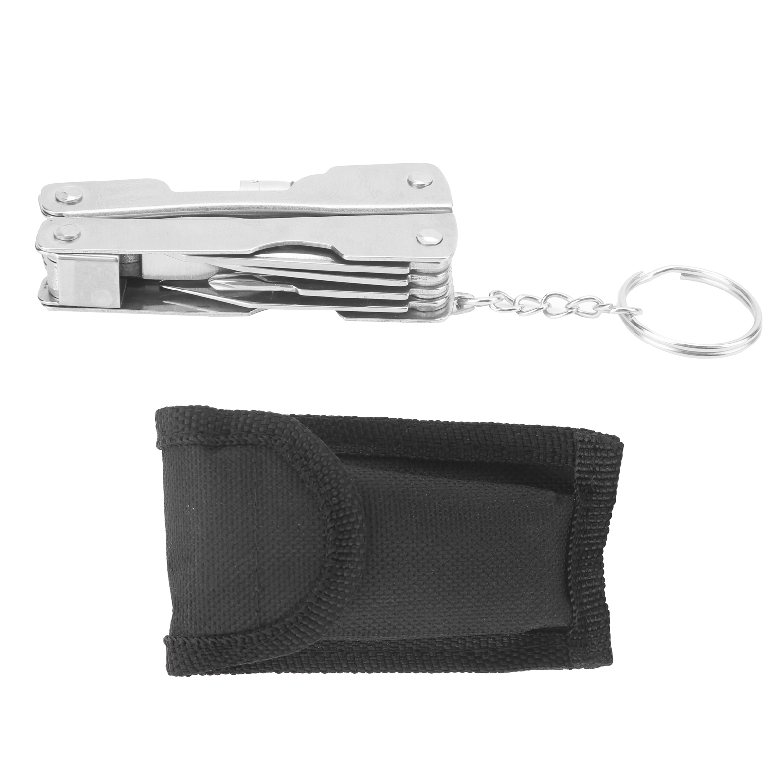 Multifunktionszange Aus Legiertem Stahl, Multifunktionales Mini-taschenwerkzeug Mit Integrierter Lampe, Ideal Für Outdoor-survival-einsätze.