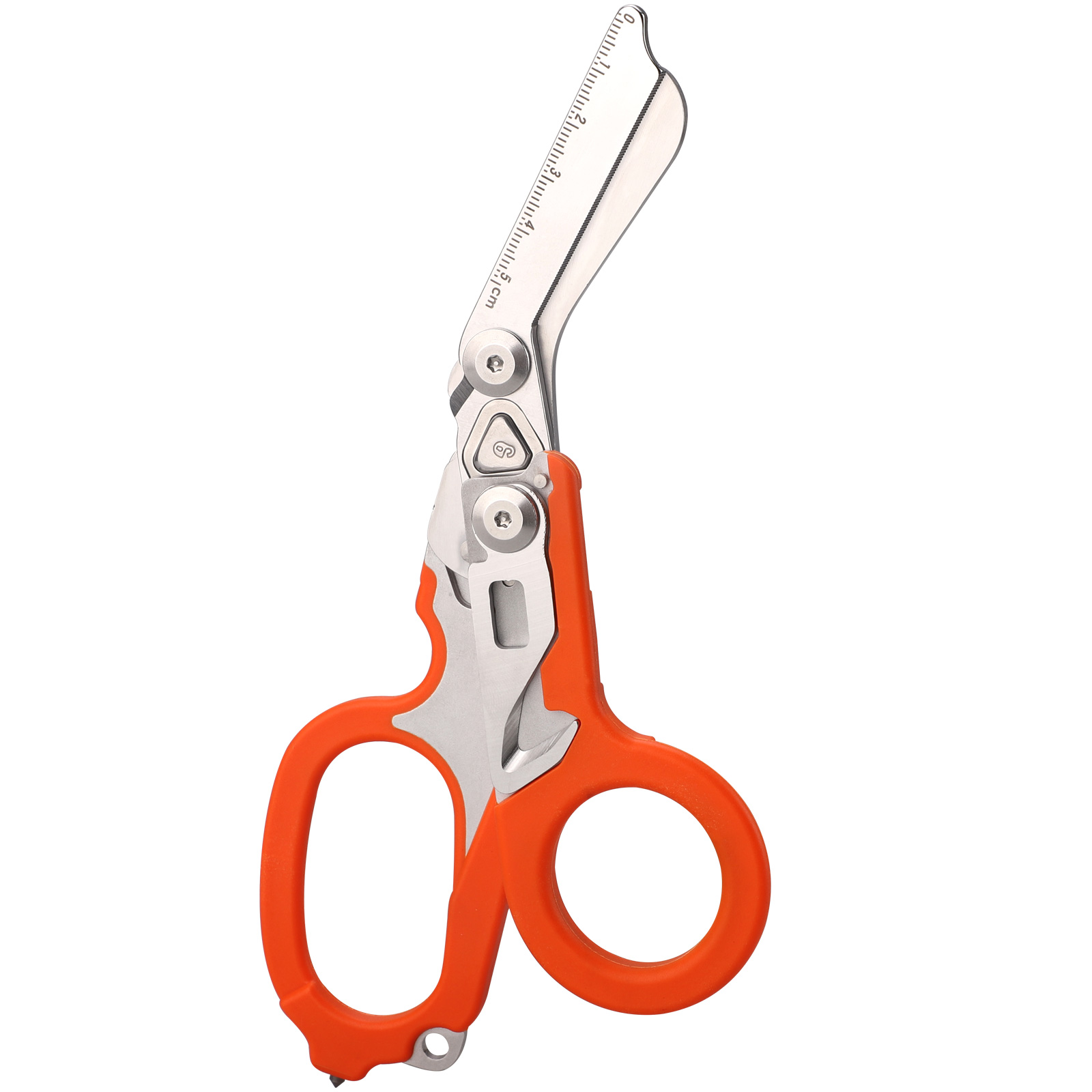 Faltbare Und Multifunktionale Notfallschere Aus Edelstahl, Ideales Rettungswerkzeug Für Camping Und Outdoor-aktivitäten (orange).