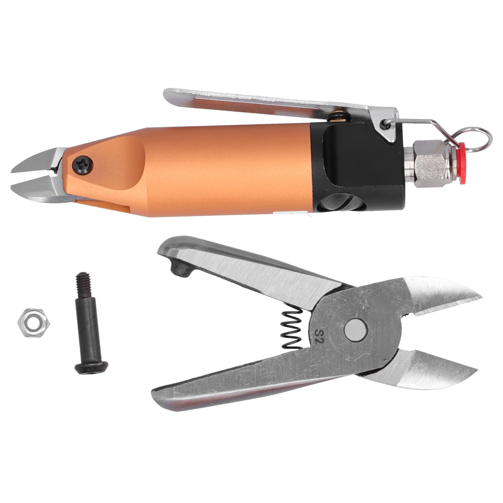 Pneumatische Schere Für Harz Und Hartkunststoffe, Schrägschnitt, Mini-druckluftschere Hs5-f1 390n