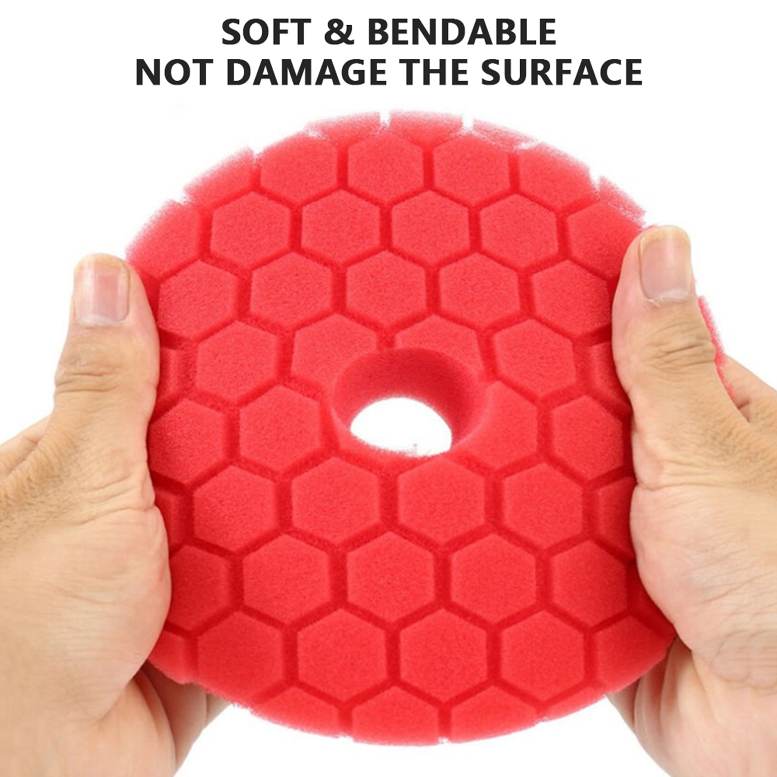 Schaumstoff-polierpads (5 Stück, 15 Cm) Für Poliermaschinen, Ideal Zum Polieren Und Glätten Ihres Autos.
