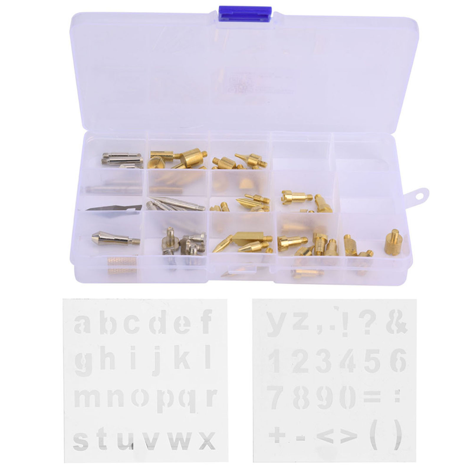 Set Mit 56 Brennstiftspitzen Für Holzbearbeitung, Löt- Und Gravierwerkzeuge.