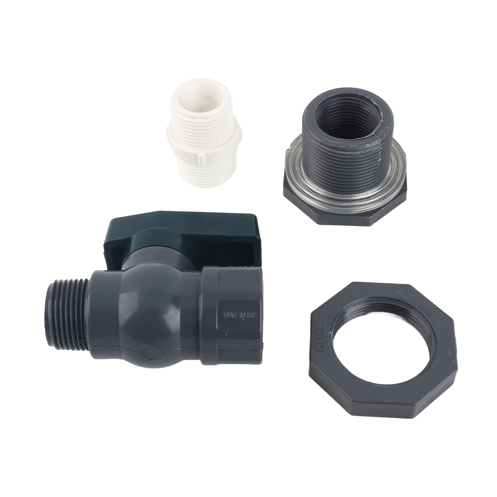 Pvc-wasserhahn-set Zur Regenwassernutzung, Einfache Installation, Für 1 Zoll Dn25 Regenwassersammeltanks Im Außenbereich
