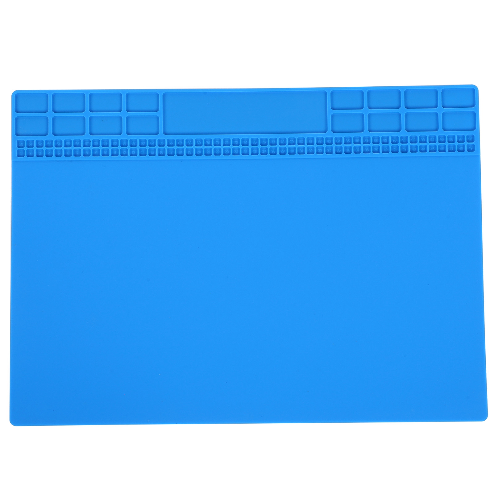 Hitzebeständige Silikon-reparaturmatte Für Computer, Handys, Lötstationen Und Werkzeuge, 350 X 250 X 4 Mm, Dunkelblau