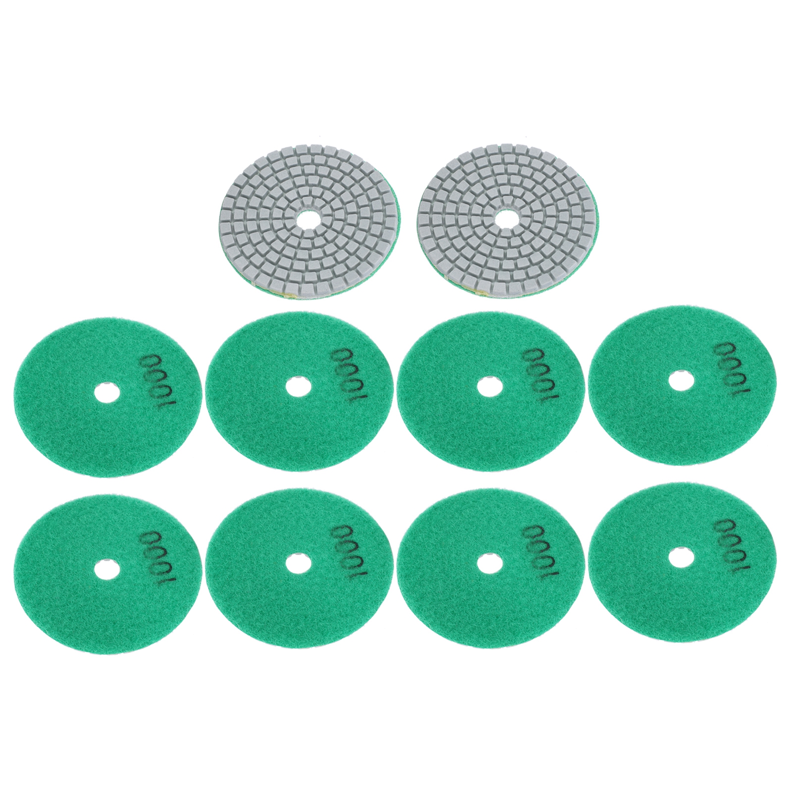 Packung Mit 10 Schleifscheiben 7,6 Cm (3 Zoll) Zum Polieren Von Marmor, Beton Und Stein (körnung 1000).
