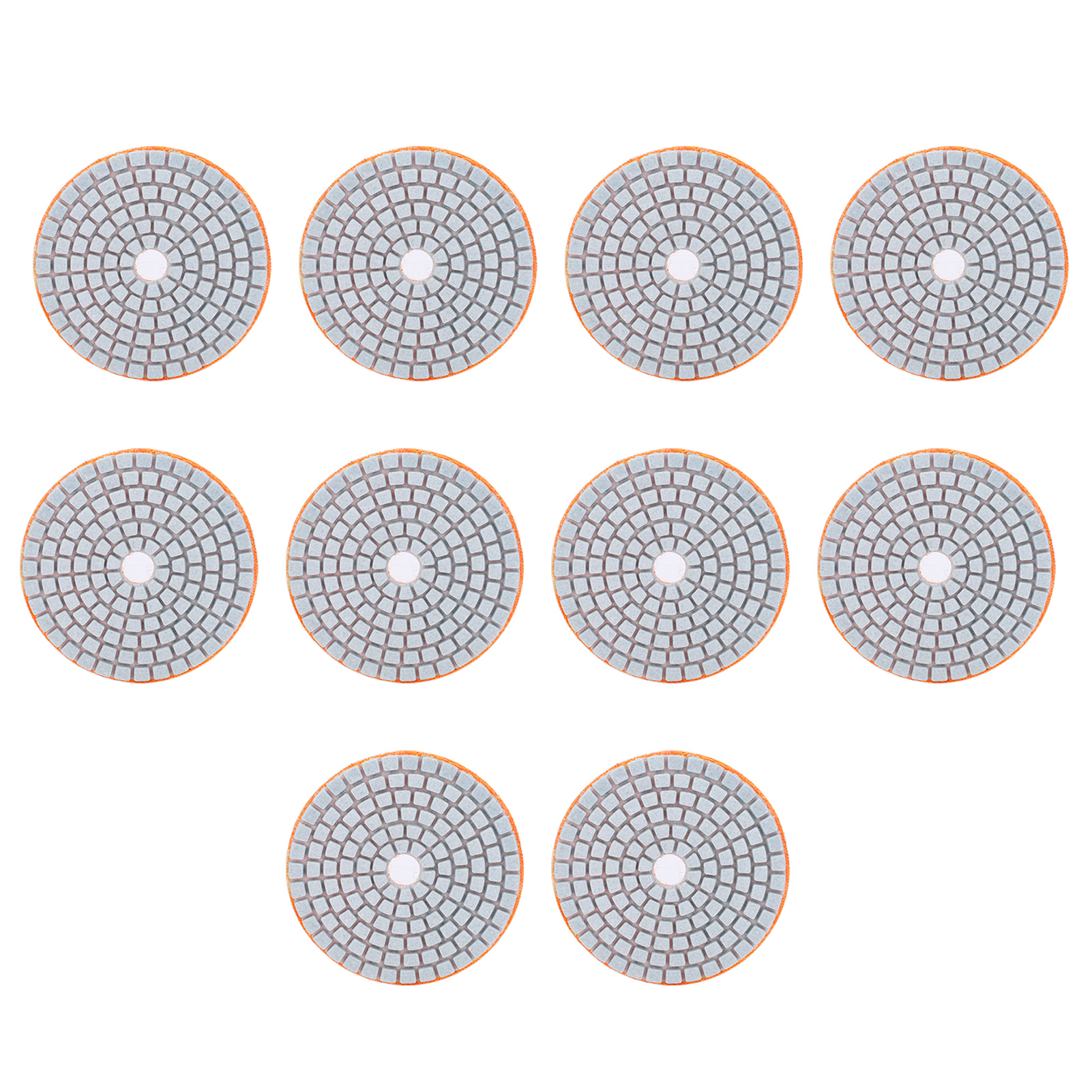 Packung Mit 10 Diamantschleifscheiben 7,6 Cm (3 Zoll) Für Marmor, Beton Und Stein, Körnung 300.