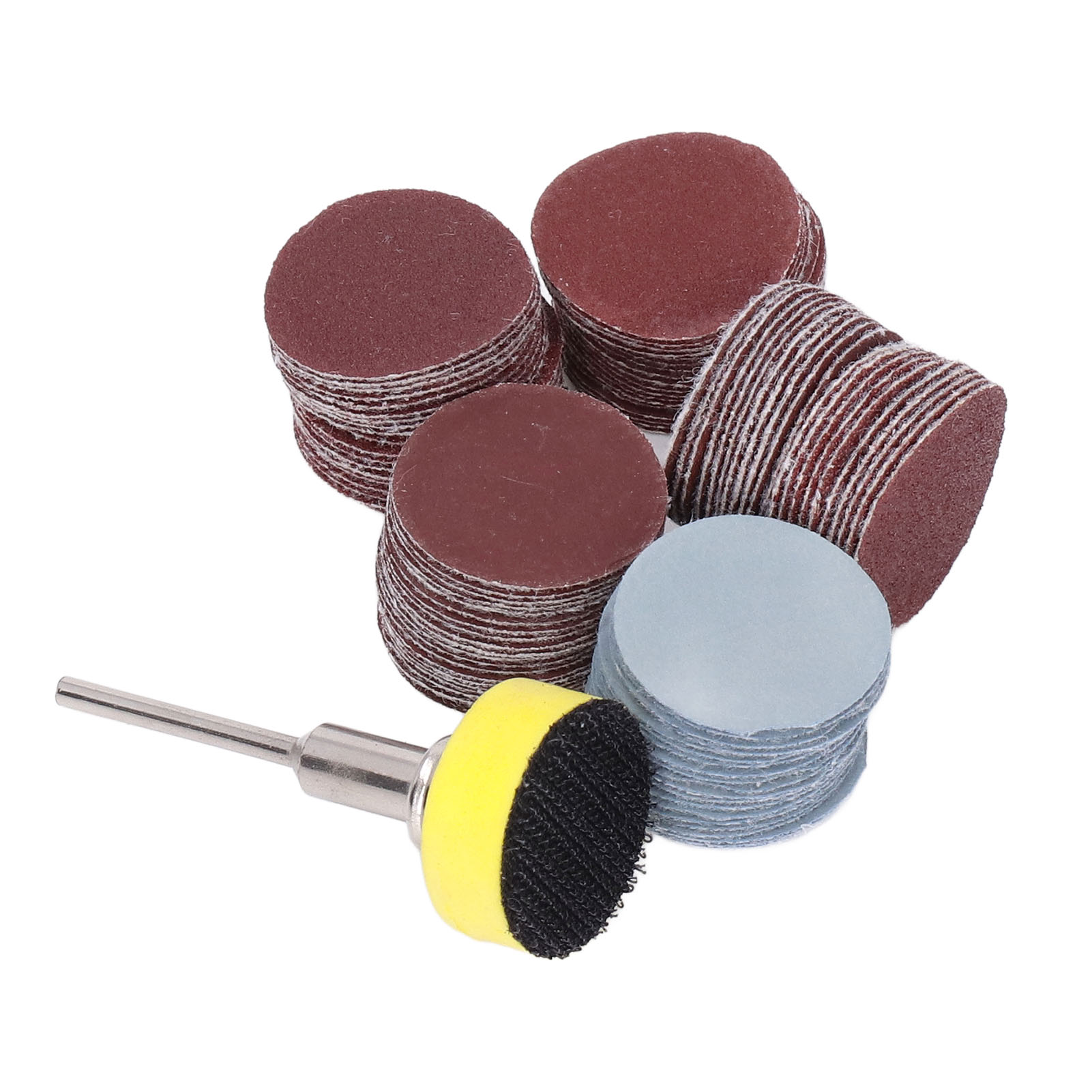 Set Mit 100 Schnellwechsel-schleifscheiben Aus Aluminiumoxid, Edelstahl Und Stahl Für Metalle Und Kunststoffe