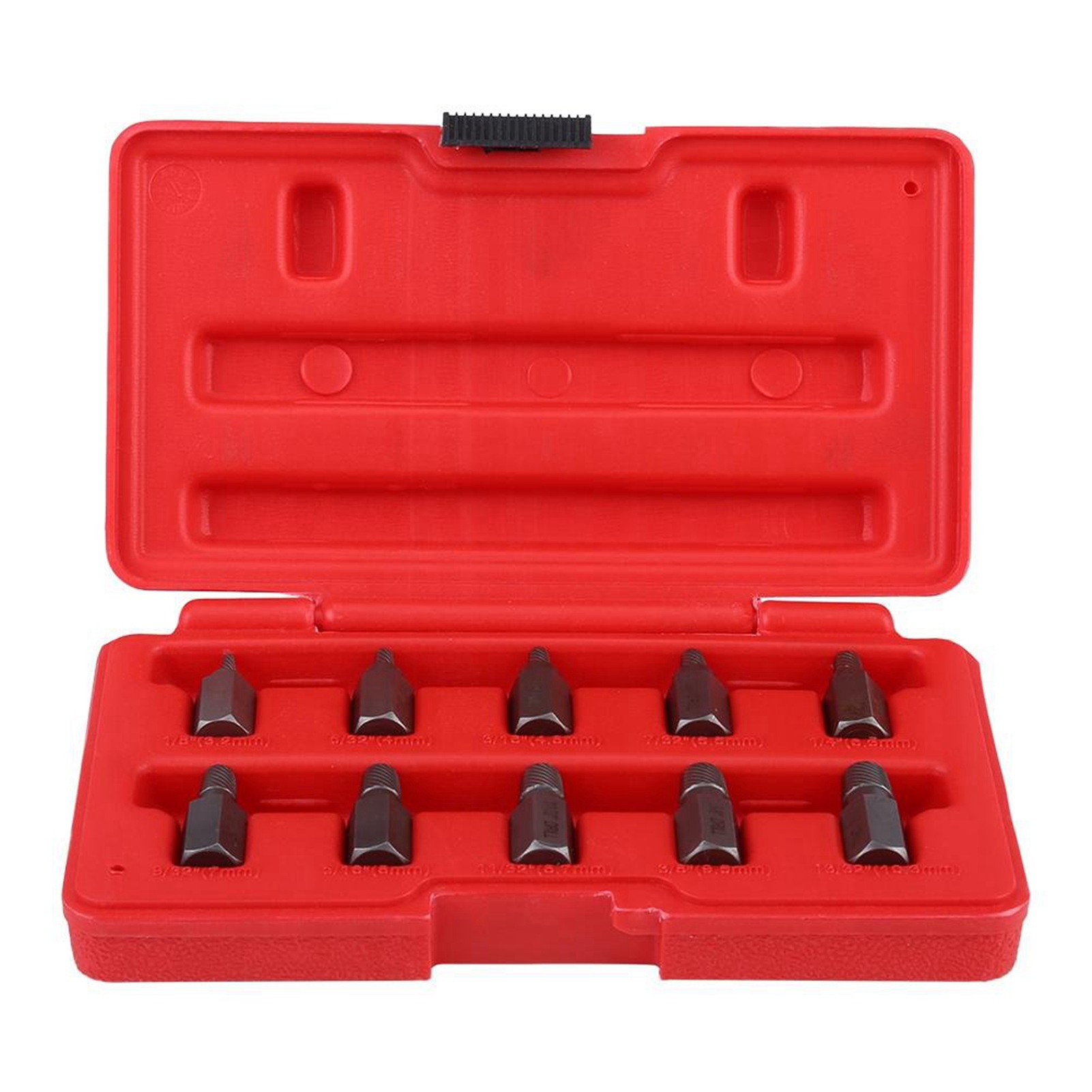 Set Mit 10 Schraubenausdrehern Von 3,2 Bis 10,3 Mm Für Verrostete Und Beschädigte Bolzen.
