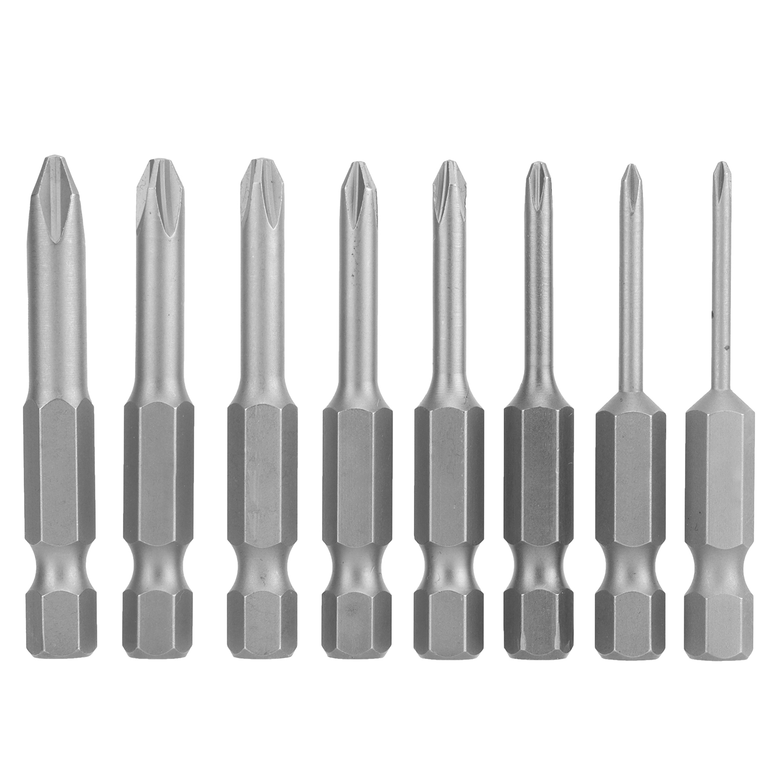 Set Mit 8 S1/4 Schraubendreherbits, Phillips Und Magnetisch, Zum Schrauben (50 Mm).