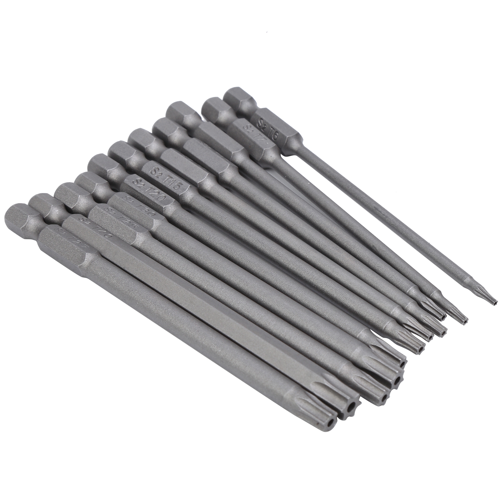 Set Mit 11 Sternförmigen Sicherheits-hohlschraubendreherbits Für 75-mm-elektrobohrmaschinenzubehör