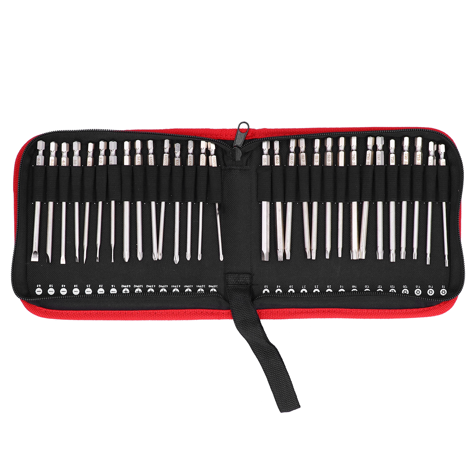 Set Mit 30 Magnetischen Metallschraubendreherbits Mit Stern- Und Kreuzschlitz, 100 Mm, Inklusive Aufbewahrungsbox